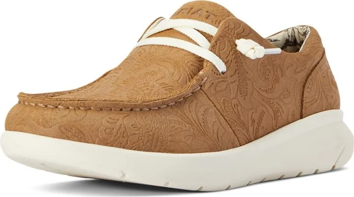 Tan Floral Emboss