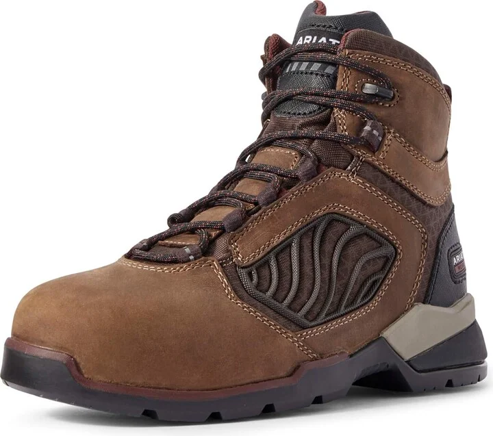 ARIAT Womens Rebar Flex 6" Carbon Toe Work Boot Autumn Tan 9