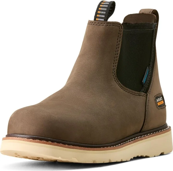 ARIAT Women's Rebar Wedge Chelsea Waterproof Work Boot