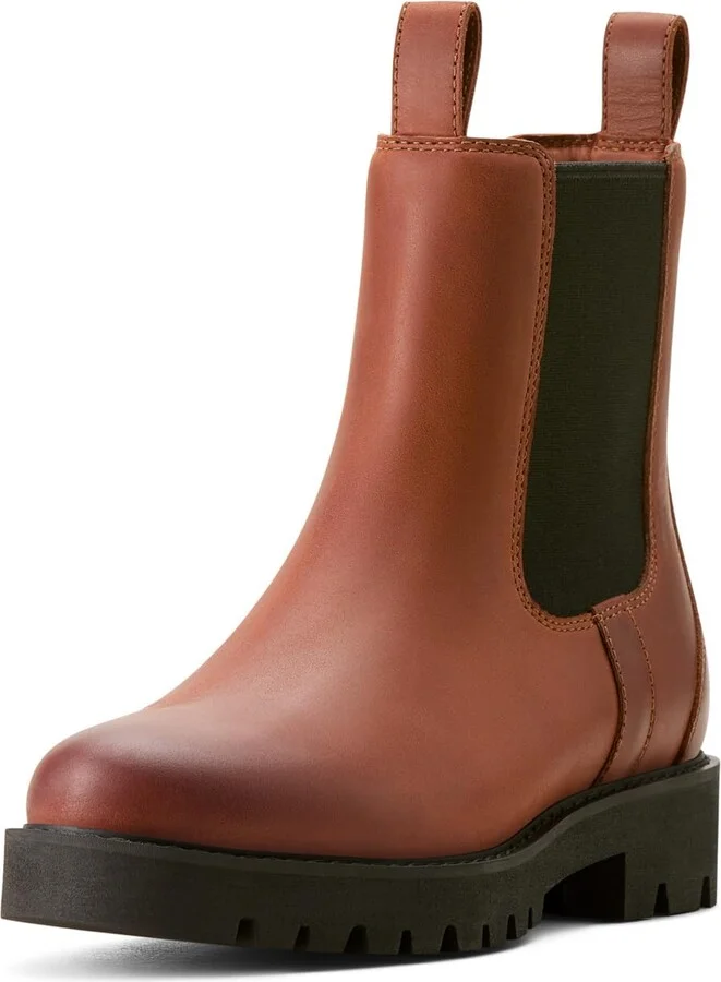 ARIAT Women's Wexford Lug Mid Waterproof Chelsea Boot