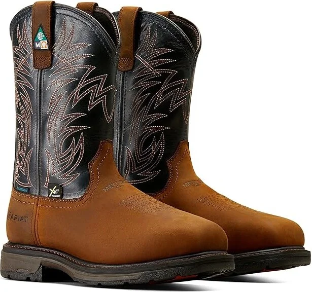 Ariat WorkHog MetGuard CSA Waterproof Composite Toe Work Boot Cowboy Boots Dark Copper : 11 D - Medium, Leather/Rubber