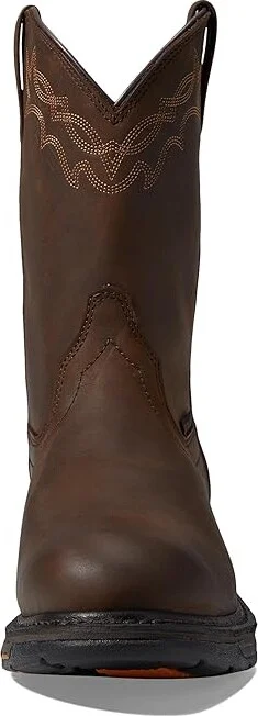 Ariat Workhog Waterproof Men's Shoes Oily Distressed Brown : 7 D - Medium, Leather - Image 2