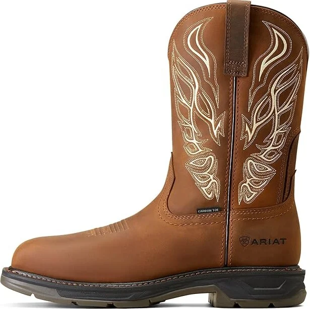 Ariat WorkHog XT Phoenix Carbon Toe Work Boots Men's Shoes Distressed Brown : 7 D - Medium, Leather/Synthetic - Image 4