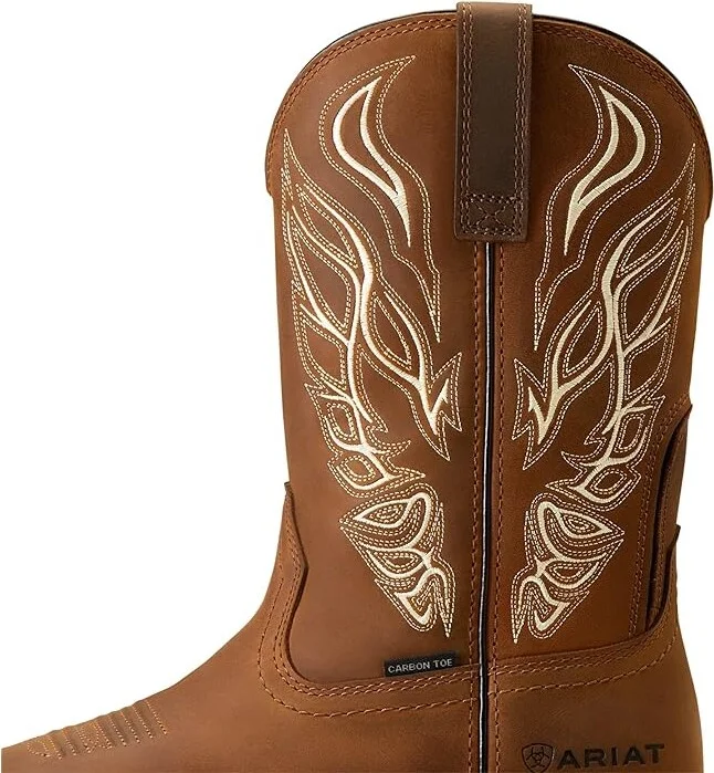 Ariat WorkHog XT Phoenix Carbon Toe Work Boots Men's Shoes Distressed Brown : 7 D - Medium, Leather/Synthetic - Image 5