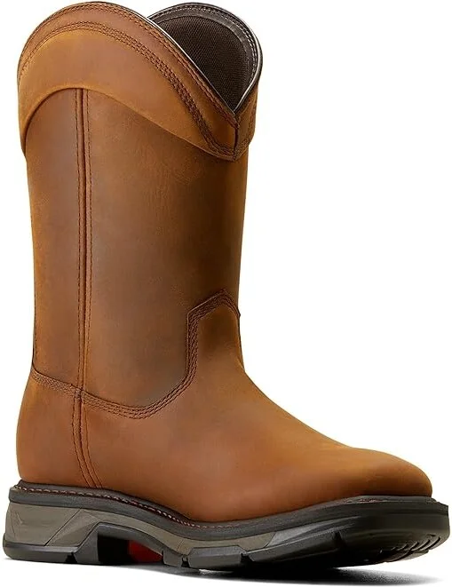 Ariat WorkHog XT Wellington Waterproof Work Boot Cowboy Boots Distressed Brown : 15 EE - Wide, Leather/Rubber - Image 5