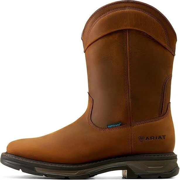 Ariat WorkHog XT Wellington Waterproof Work Boot Cowboy Boots Distressed Brown : 15 EE - Wide, Leather/Rubber - Image 6