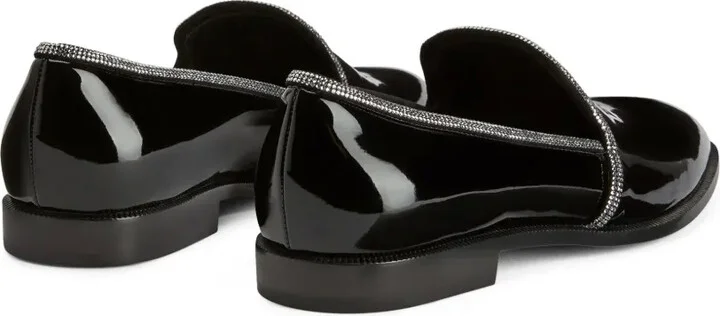 Ariees crystal-embellished leather loafers - Image 3