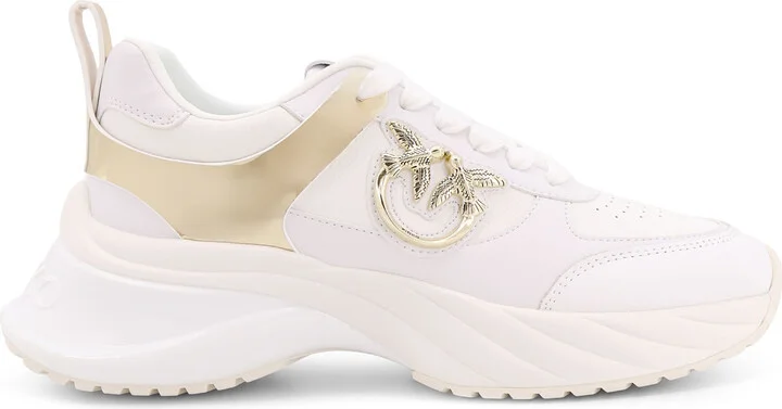 Ariel 02 Leather Sneakers With Lateral Love Birds Logo