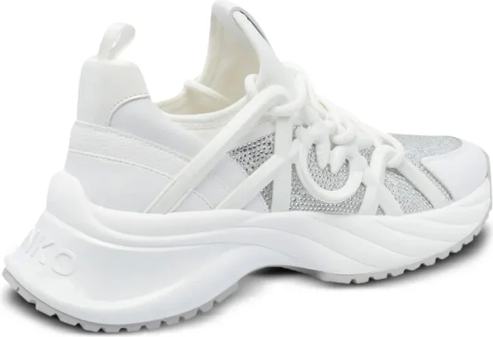 Ariel crystal-embellished lace-up sneakers - Image 2