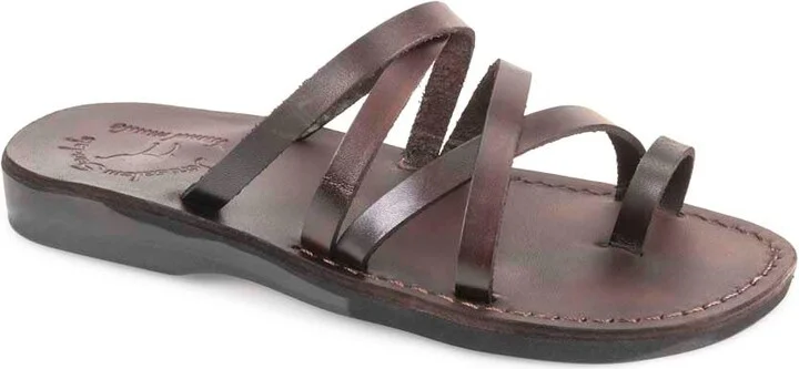 Ariel - Leather Cross Strap Sandal - Womens Sandals