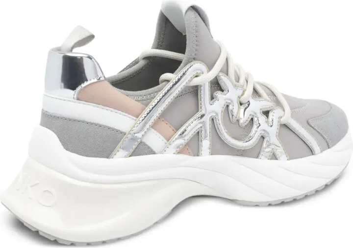 Ariel metallic-panel lace-up sneakers - Image 2