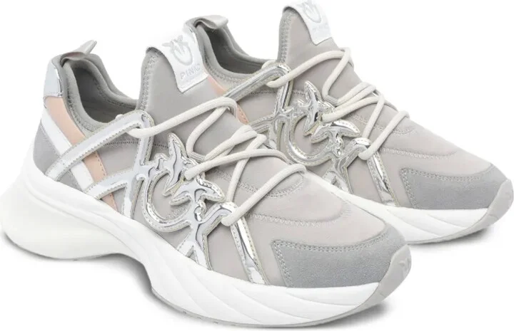 Ariel metallic-panel lace-up sneakers - Image 3