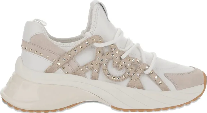 Ariel rhinestone-embellished lace-up sneakers