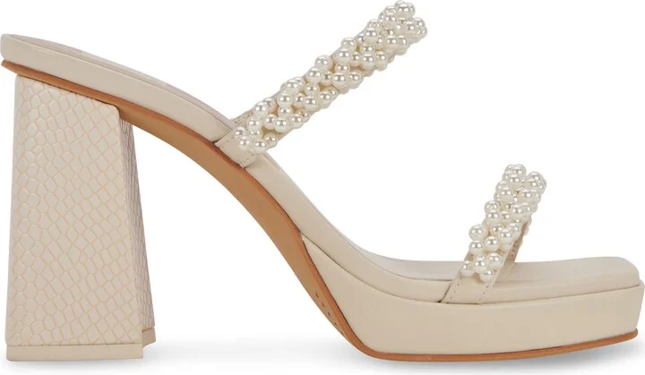Ariele Imitation Pearl Platform Sandal - Image 3