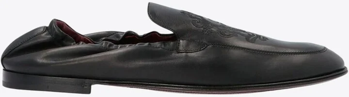 Ariosto Logo Embroidered Loafers