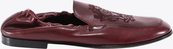Ariosto Logo Embroidered Loafers