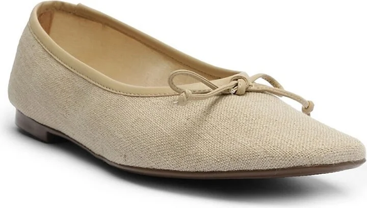 Arissa Linen Ballet Flats - Image 3