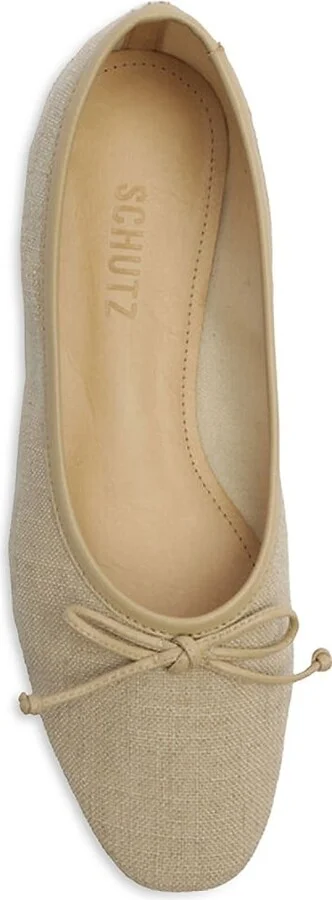 Arissa Linen Ballet Flats - Image 4