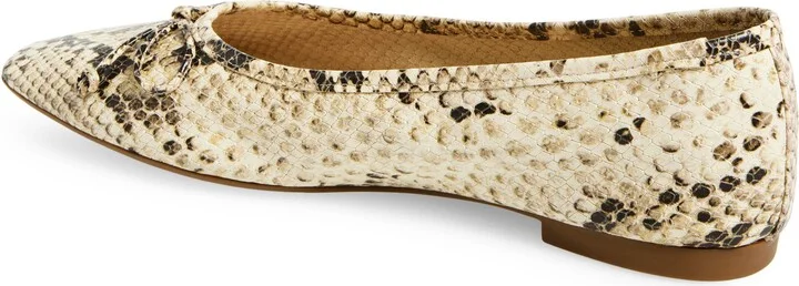 Arissa Snakeskin Embossed Ballet Flat - Image 2