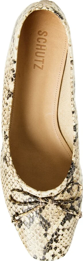 Arissa Snakeskin Embossed Ballet Flat - Image 5