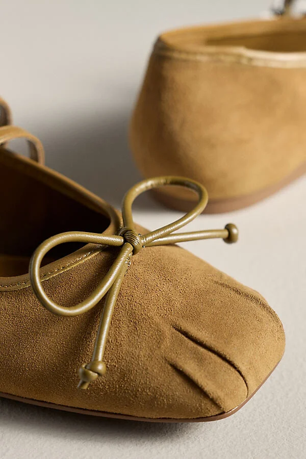 Arissa Suede Strap Ballet Flats - Image 3