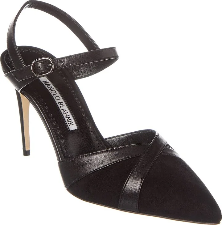 Aristida 90 Suede & Leather Pump
