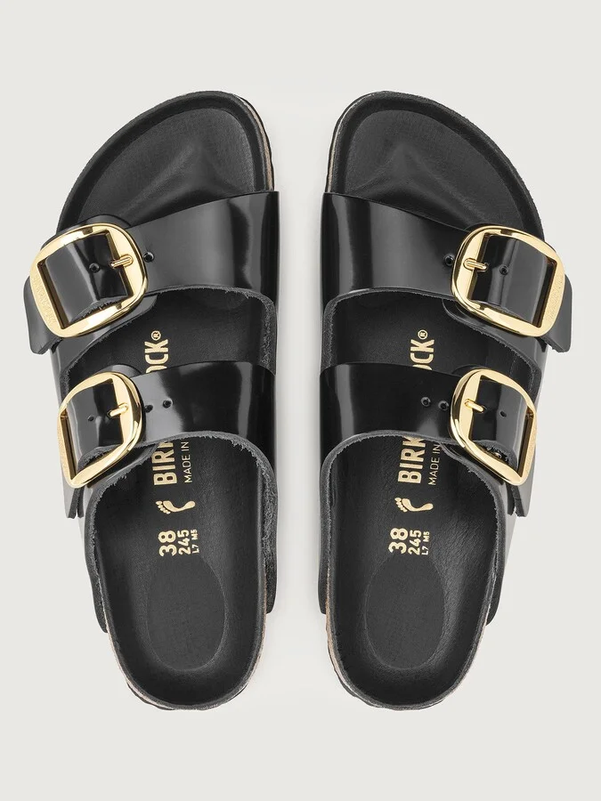 Arizona Big Buckle - High Shine Black Leather - Image 2