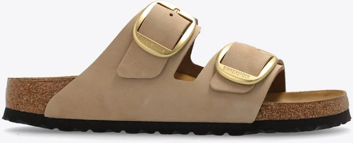 Arizona Big Buckle Leather Slides