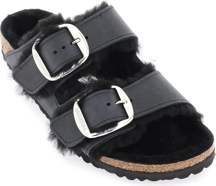 Arizona Big Buckle Mules In Teddy - Image 4