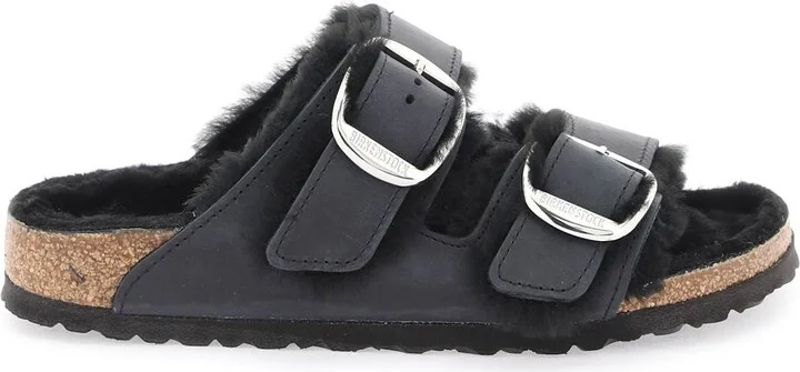 Arizona Big Buckle Mules In Teddy