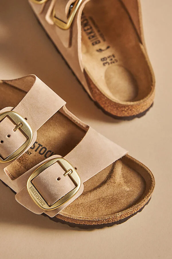 Arizona Big Buckle Nubuck Sandals - Image 4