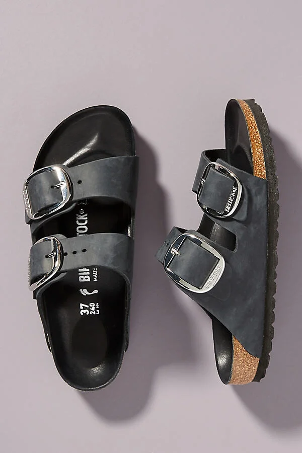 Arizona Big Buckle Nubuck Sandals - Image 2