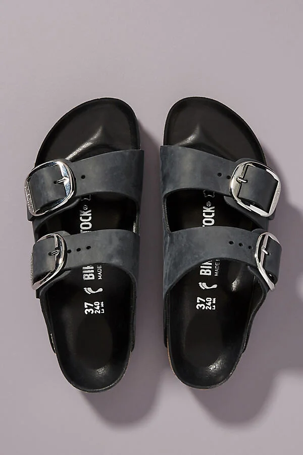 Arizona Big Buckle Nubuck Sandals