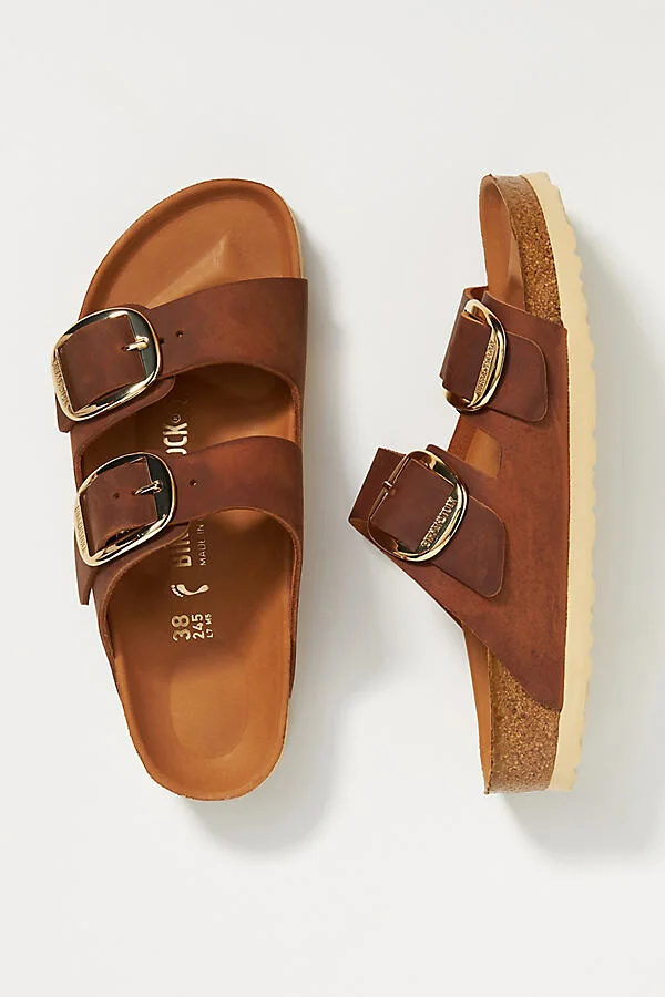 Arizona Big Buckle Nubuck Sandals