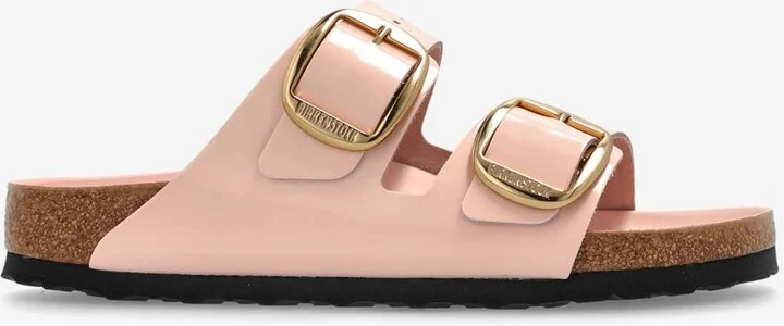Arizona Big Buckle Patent Leather Slides