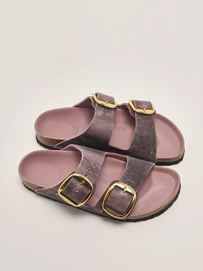 Arizona Big Buckle Pelle Oliata Sandal - Image 2