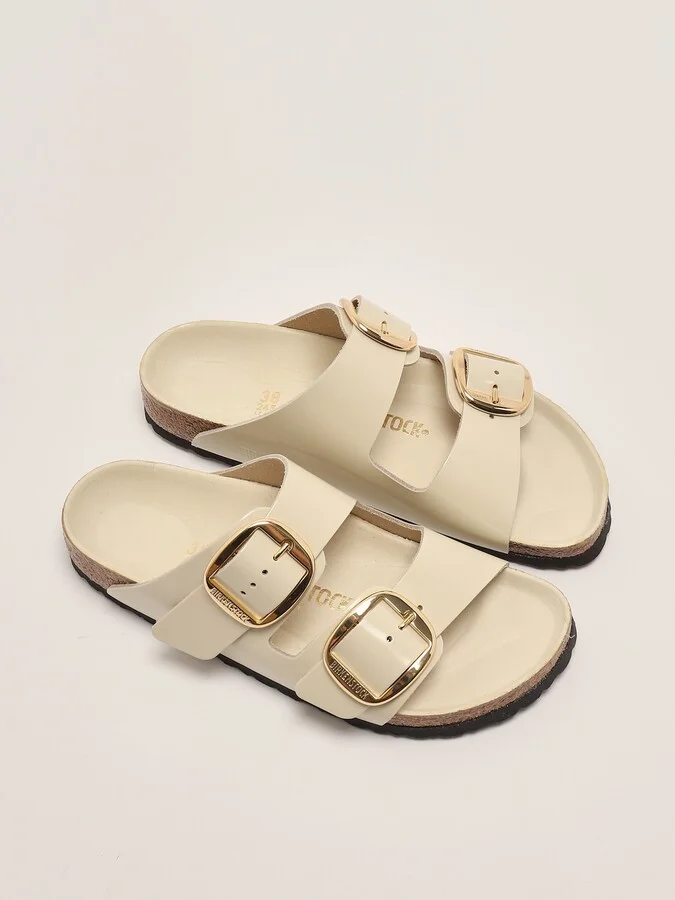 Arizona Big Buckle Shine Ecru Sandal - Image 2