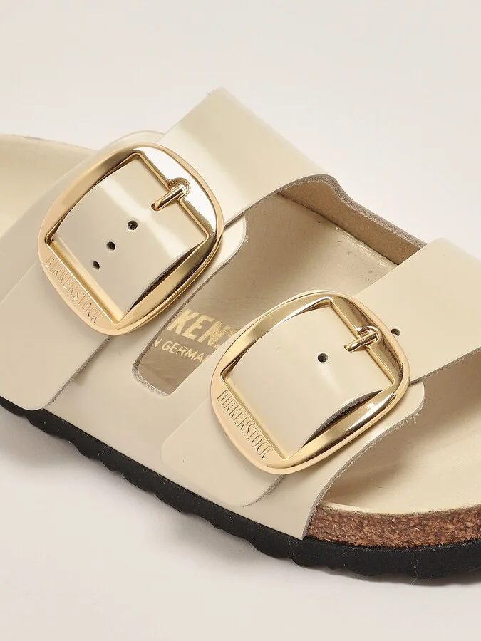 Arizona Big Buckle Shine Ecru Sandal - Image 5
