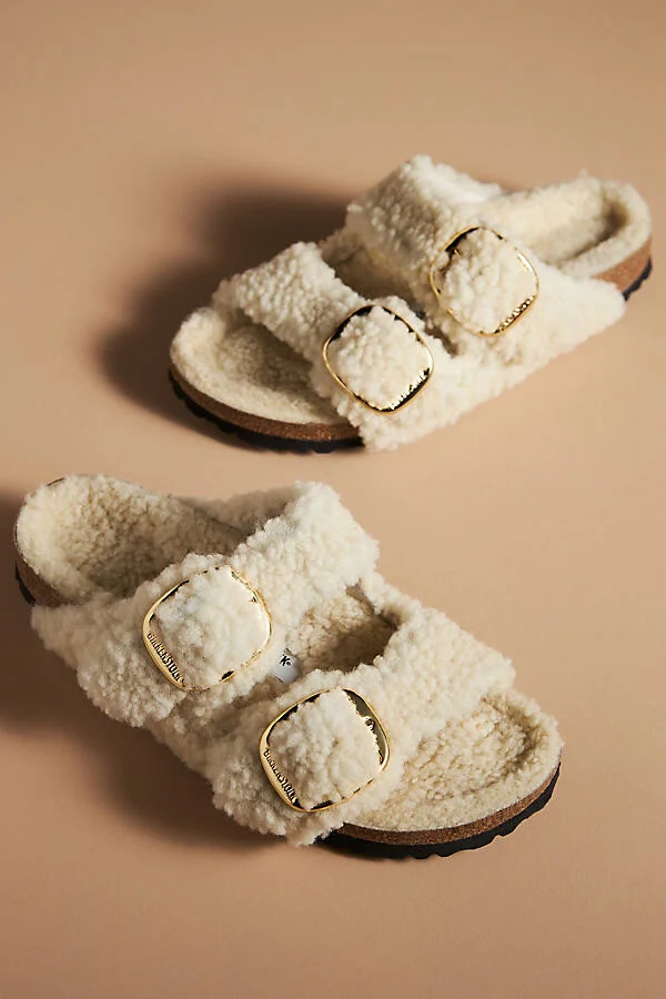 Arizona Big Buckle Teddy Sandals - Image 3