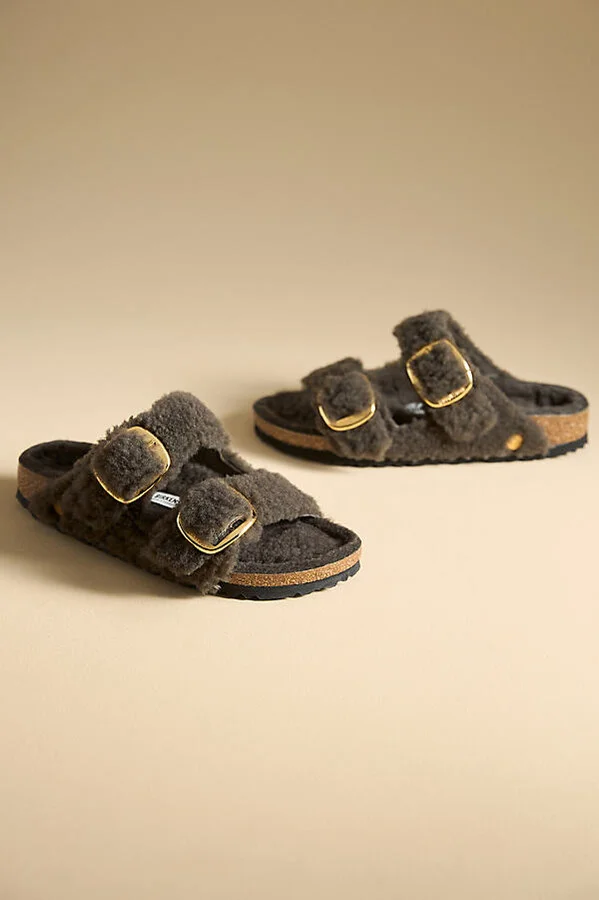 Arizona Big Buckle Teddy Sandals - Image 2