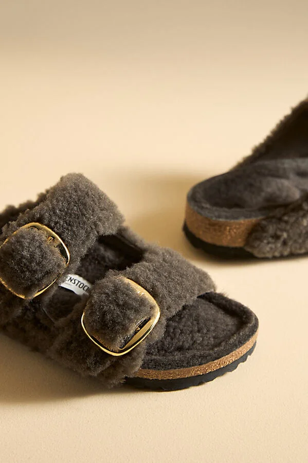 Arizona Big Buckle Teddy Sandals - Image 3