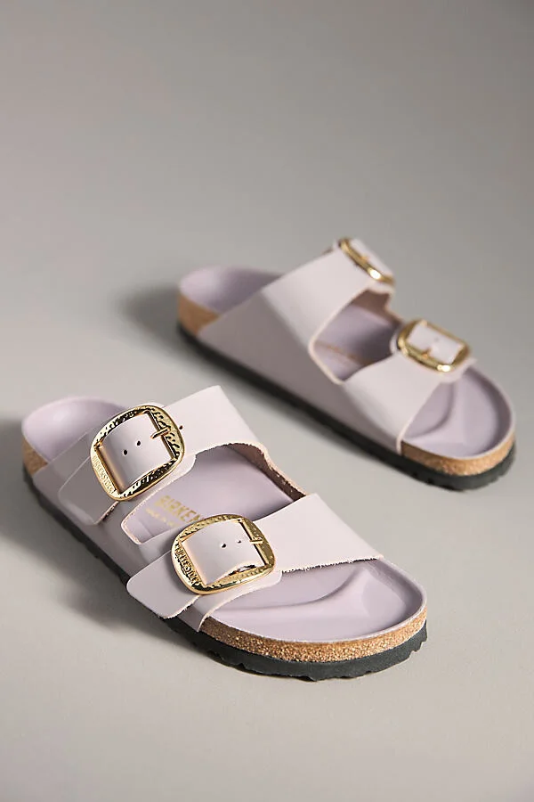 Arizona Big Hammered Buckle High Shine Sandals - Image 2