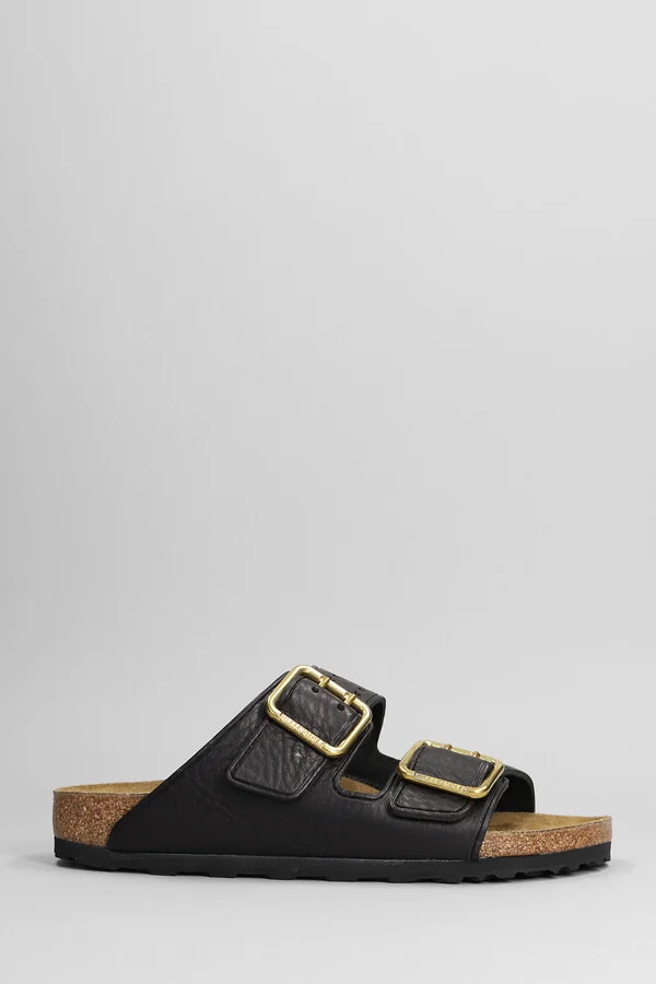 Arizona Bold Flats In Black Leather