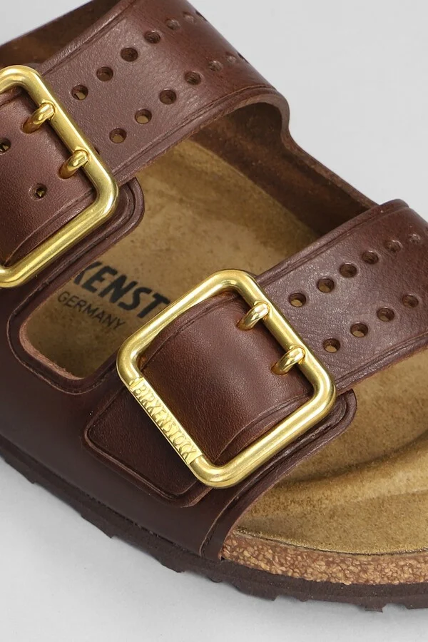 Arizona Bold Flats In Brown Leather - Image 5