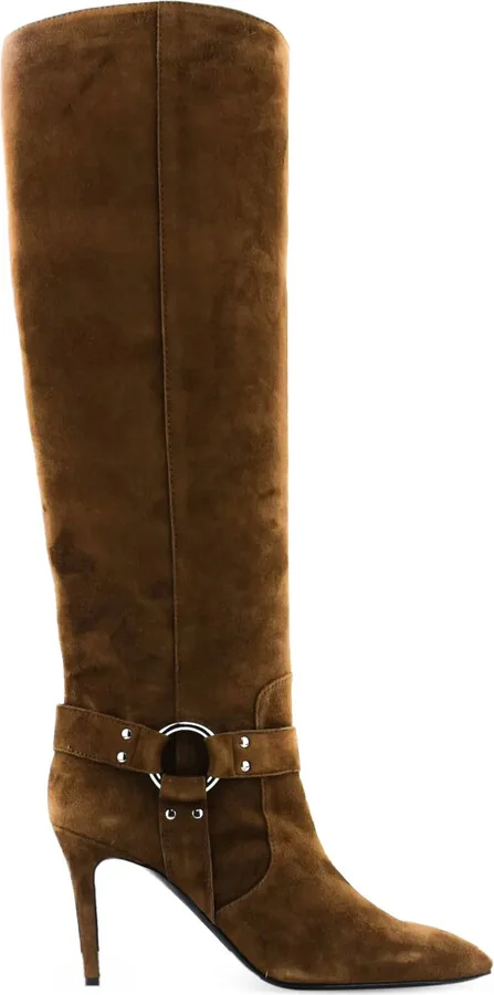 Arizona buckle-strap suede boots