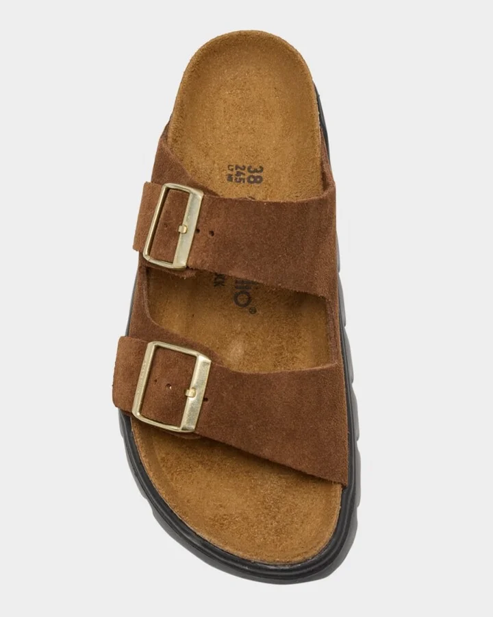 Arizona Buckle Suede Flatform Sandals - Image 2