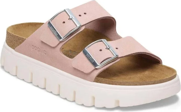 Arizona Chunky Platform Sandals In Light Rose