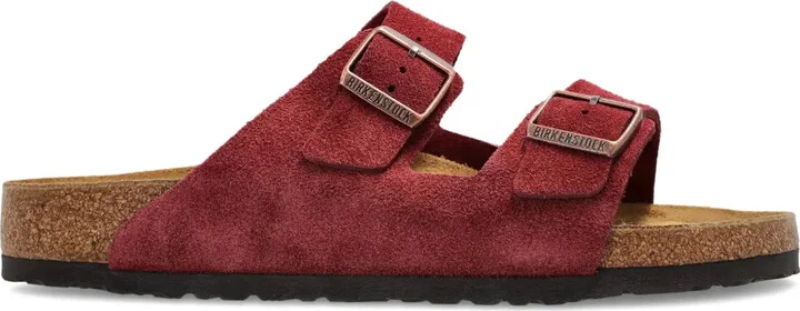 Arizona double-buckle suede sandals