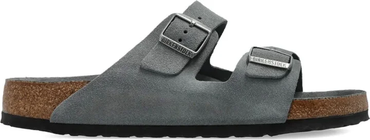 Arizona double-buckle suede sandals