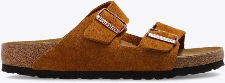Arizona Double-Buckle Suede Slides